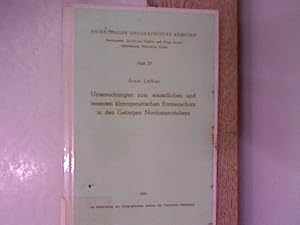 Bild des Verkufers fr Untersuchungen zum eiszeitlichen und rezenten klimagenetischen Formenschatz in den Gebirgen Nordostanatoliens. Heidelberger geographische Arbeiten, Heft 27. zum Verkauf von Antiquariat Bookfarm