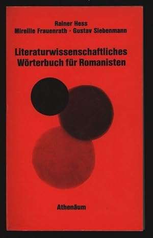 Seller image for Literaturwissenschaftliches Wrterbuch fr Romanisten. for sale by Antiquariat Bookfarm