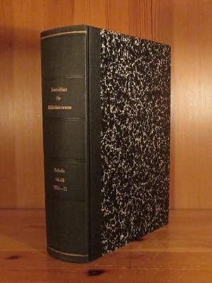 Bibliographie des Bibliotheks- und Buchwesens, Jahrgänge 1924 und 1925 (= 56. und 58. Beiheft zum...