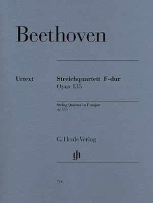 Immagine del venditore per Ludwig van Beethoven - Streichquartett F-dur op. 135 : Besetzung: Streichquartette venduto da AHA-BUCH GmbH