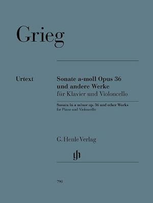 Image du vendeur pour Edvard Grieg - Violoncellosonate a-moll op. 36 und andere Werke fr Klavier und Violoncello : Besetzung: Violoncello und Klavier mis en vente par AHA-BUCH GmbH