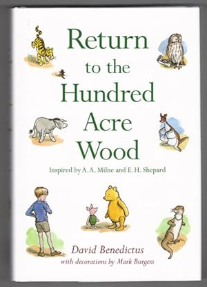 Imagen del vendedor de Return to the Hundred Acre Wood in which Winnie-the-Pooh enjoys further adventures with Christopher Robin and his friends. a la venta por OJ-BOOKS    ABA / PBFA