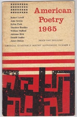 Critical Quarterly Poetry Supplement. Number 6. American Poetry 1965