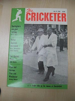 Imagen del vendedor de The Cricketer: Volume 46 No. 10 (New Series), July 16, 1965 a la venta por PsychoBabel & Skoob Books