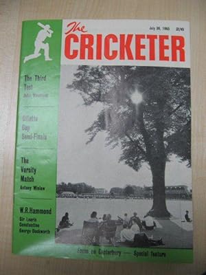 Imagen del vendedor de The Cricketer: Volume 46 No. 11 (New Series), July 30, 1965 a la venta por PsychoBabel & Skoob Books