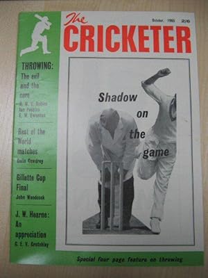Imagen del vendedor de The Cricketer: Volume 46 No. 15 (New Series), October, 1965 a la venta por PsychoBabel & Skoob Books