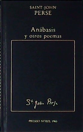 Seller image for Anbasis y otros poemas. Premio Nobel 1960. for sale by Librera y Editorial Renacimiento, S.A.