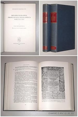 Immagine del venditore per Bio-bibliographia Franciscana Neerlandica saeculi XVI. I: Pars biographica. De auteurs van de uitgegeven werken; II: Pars bibliographica. De edities. venduto da Charbo's Antiquariaat