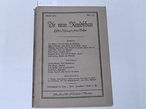 Die neue Rundschau. XXIVter Jahrgang der freien Bühne Fünftes Heft, Mai 1913