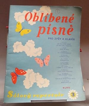Oblibene Pisne : Pro Zpev a Klavir ; Solovy repertoir ,.