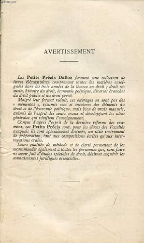 Seller image for PRECIS D'ECONOMIE POLITIQUE, TOME II for sale by Le-Livre