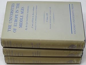 Seller image for The Universities of Europe in the Middle Ages (Three Volume Set) for sale by Powell's Bookstores Chicago, ABAA