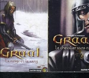 Seller image for GRAAL- 2 TOMES EN 2 VOLUMES- LE CHEVALIER SANS NOM- LA NEIGE ET LE SANG- CASTOR POCHE N1022 + 1044 for sale by Le-Livre