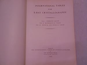 Bild des Verkufers fr International tables for X-Ray Crystallography. Volume II - Mathematical Tables. zum Verkauf von Antiquariat Bookfarm