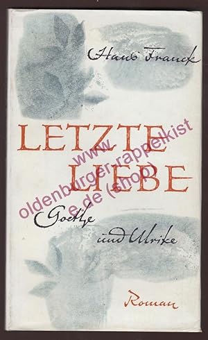 Letzte Liebe - Goethe und Ulrike (1937)