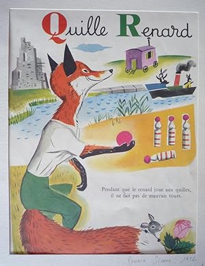 Seller image for Illustration de Romain Simon : Quille, renard (Mon grand alphabet) for sale by Abraxas-libris