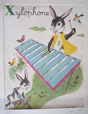 Seller image for Illustration de Romain Simon : Xylophone (Mon grand alphabet) for sale by Abraxas-libris