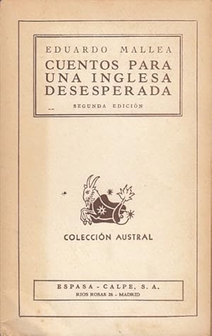 Seller image for CUENTOS PARA UNA INGLESA DESESPERADA for sale by Librera Vobiscum