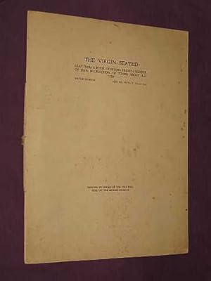 Image du vendeur pour The Virgin Seated: A leaf from a French 'Book of Hours' attibuted to the school of Jean Bourdichon of Tours, France about A.D. 1500. mis en vente par BOOKBARROW (PBFA member)
