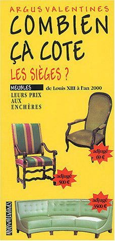 Bild des Verkufers fr Combien a cote : Les siges zum Verkauf von JLG_livres anciens et modernes