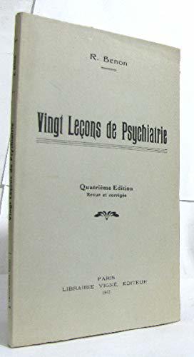 Bild des Verkufers fr Vingt Lecons De Psychiatrie. zum Verkauf von JLG_livres anciens et modernes