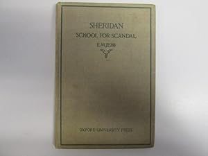 Bild des Verkufers fr Sheridan's School for Scandal zum Verkauf von Goldstone Rare Books