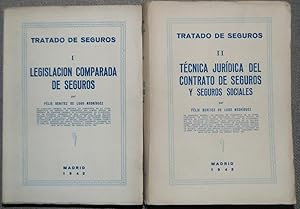 Imagen del vendedor de TRATADO DE SEGUROS. I: LEGISLACION COMPARADA DE SEGUROS. II: TECNICA JURIDICA DEL CONTRATO DE SEGUROS Y SEGUROS SOCIALES a la venta por Fbula Libros (Librera Jimnez-Bravo)