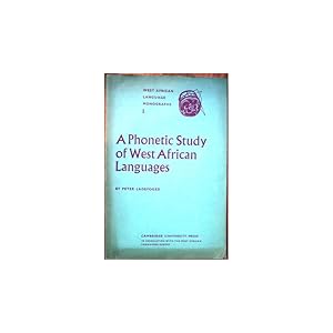 Image du vendeur pour A phonetic study of west african languages. An auditory-instrumental survey mis en vente par Librera Salamb