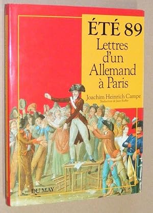 Été 89: Lettres d'un Allemand à Paris