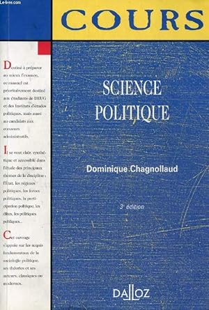 Image du vendeur pour SCIENCE POLITIQUE, ELEMENTS DE SOCIOLOGIE POLITIQUE mis en vente par Le-Livre