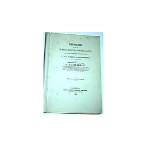 Seller image for Necrologa del Ilmo. Sr. D. Miguel de Mayora y de Goldaracena que en sesin celebrada el 7 de Diciembre de 1860 por la Real Aca for sale by Librera Salamb