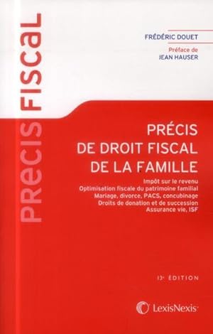 précis de droit fiscal de la famille (13e édition)