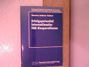 Bild des Verkufers fr Erfolgspotential internationaler F-&-E-Kooperationen. Betriebswirtschaftslehre fr Technologie und Innovation, Bd. 4. DUV : Wirtschaftswissenschaft. zum Verkauf von Antiquariat Bookfarm