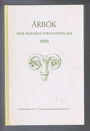Arbok Hins Islenzka Fornleifafelags 1970 (Yearbook of the Icelandic Archaeological Society)