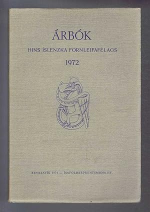 Arbok Hins Islenzka Fornleifafelags 1972 (Yearbook of the Icelandic Archaeological Society)