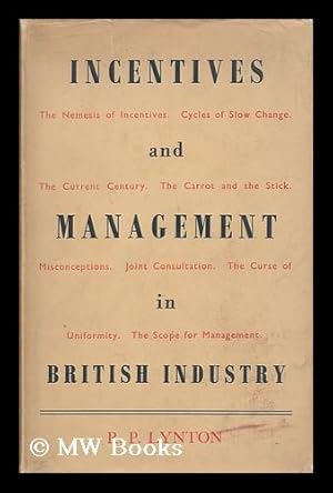 Seller image for Incentives and Management in British Industry for sale by MW Books Ltd.