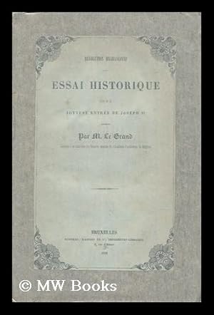 Seller image for Revolution Brabanconne : Essai Historique, Suivi De La Joyeuse Entree De Joseph II for sale by MW Books Ltd.