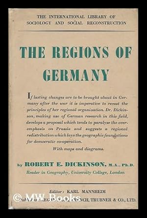 Seller image for The Regions of Germany, by Robert E. Dickinson for sale by MW Books Ltd.