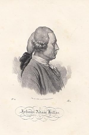 Bild des Verkufers fr Portrt. Halbfigur im Profil nach rechts. Original - Lithographie von F. Zimmermann, 27,5 x 18,5 cm, 1840. zum Verkauf von Antiquariat Michael Eschmann