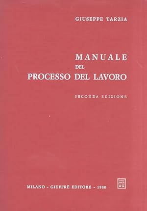 Manuale del processo del lavoro.