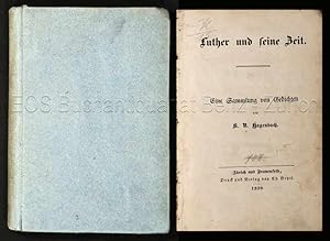 Image du vendeur pour Luther und seine Zeit. Eine Sammlung von Gedichten. mis en vente par EOS Buchantiquariat Benz