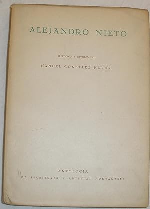 Image du vendeur pour Alejandro Nieto. mis en vente par Aaromadelibros