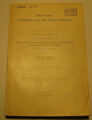 Bild des Verkufers fr Studien ber Turbellarien aus dem Berner Oberland. Dissertation. Mit 6 Tafeln und 8 Figuren im Text. zum Verkauf von HamlehBuch