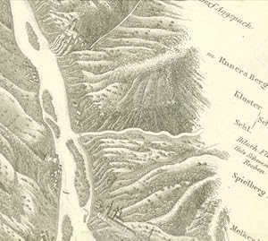 [Donauabschnitt zwischen Melker Berg und Dorf Aggsbach.]