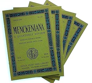 Menckeniana: A Quarterly Review. 4 issues from 1994: Spring, Summer, Fall, and Winter