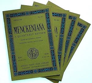 Menckeniana: A Quarterly Review. 4 issues from 1992: Spring, Summer, Fall, and Winter