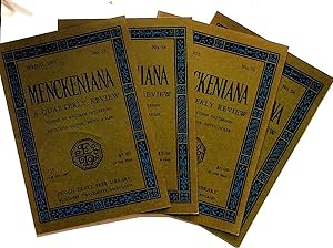 Menckeniana: A Quarterly Review. 4 issues from 1975: Spring, Summer, Fall, and Winter