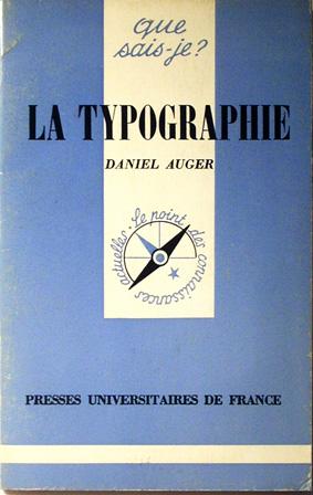 La typographie (Que sais-je?)