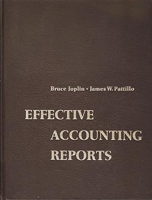 Image du vendeur pour Effective Accounting Reports mis en vente par Snookerybooks