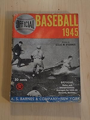 Imagen del vendedor de Official Baseball 1945 Including the Official Rules a la venta por Bradley Ross Books